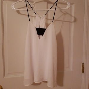 Express Zipper Racerback Dress Tank